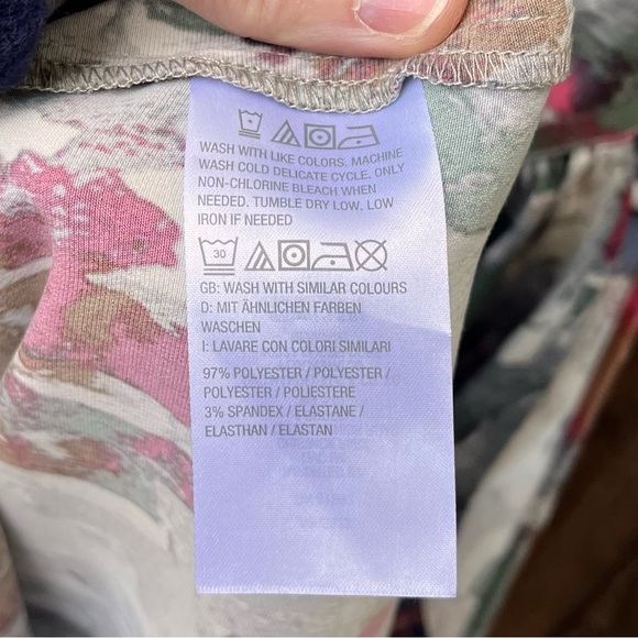 Haute Hippie Tribe Tie Keyhole Multicolored Blouse In Sz S - Picture 10 of 12